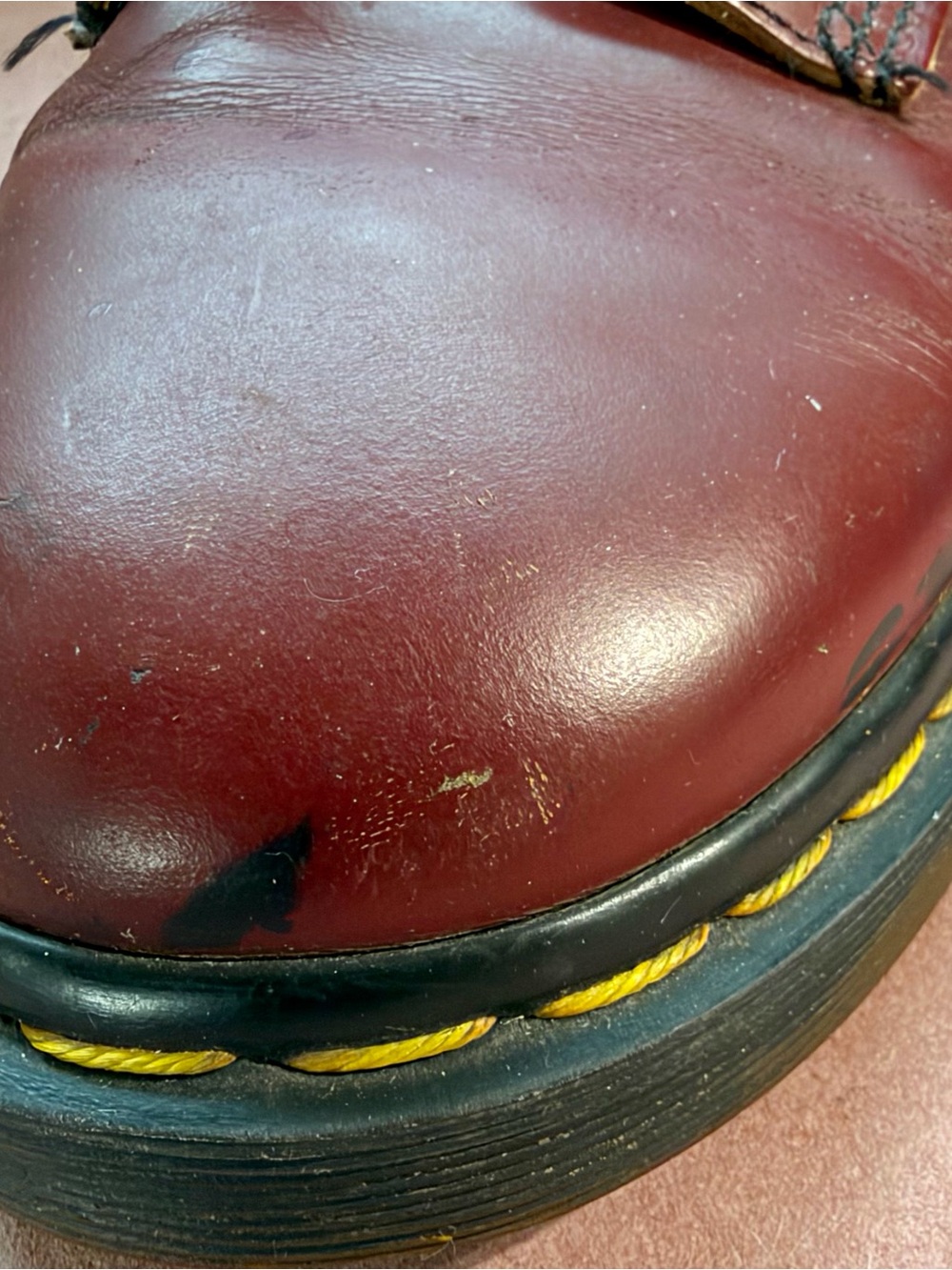 Dr. Martens Vintage 1460 Cherry Red 8 eye Boots - Picture 7 of 12